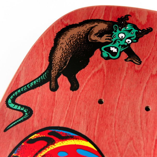 Santa Cruz Skateboard Deck Reissue Kendall Snake Red 9.975in SCR-SKD-5023