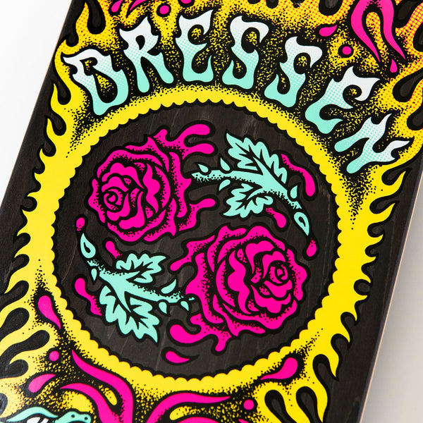 Santa Cruz Skateboard Deck Dressen Rose Crew Two Shaped 9.31in SCR-SKD-5016