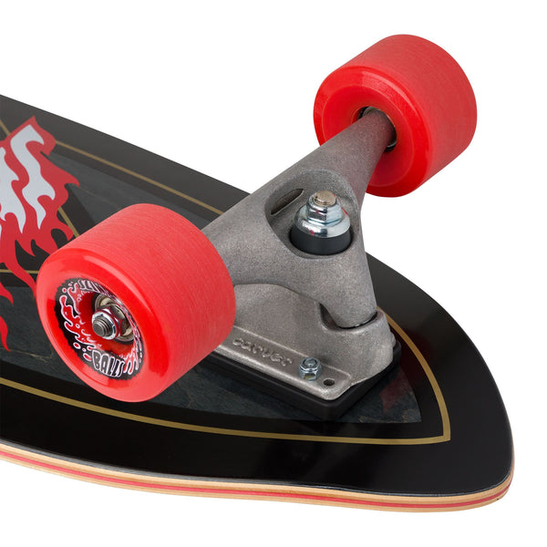 Santa Cruz x Carver Surf Skate Complete Flamed Not a Dot Cut Back 29.95" SCR-COM-2073