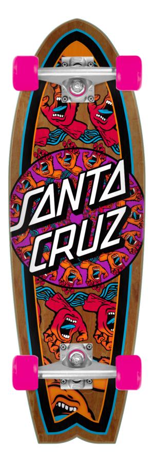Santa Cruz Complete Skateboard Mandala Hand Shark 27.7" SCR-COM-0926