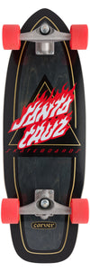 Santa Cruz x Carver Surf Skate Complete Flamed Not a Dot Cut Back 29.95" SCR-COM-2073