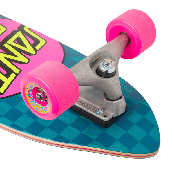 Santa Cruz x Carver Surf Skate Complete Pink Dot Check Cut 29.95" SCR-COM-2060