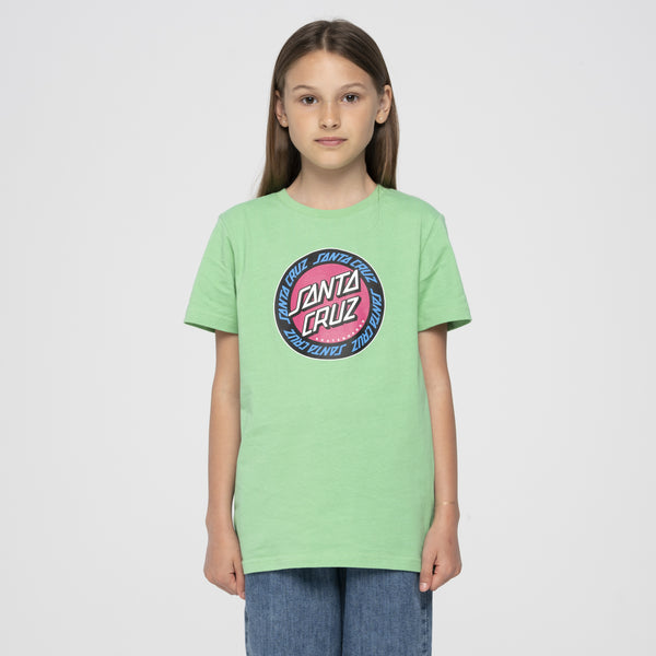 Santa Cruz Youth S/S T-Shirt  Outer Ringed Dot Apple Mint