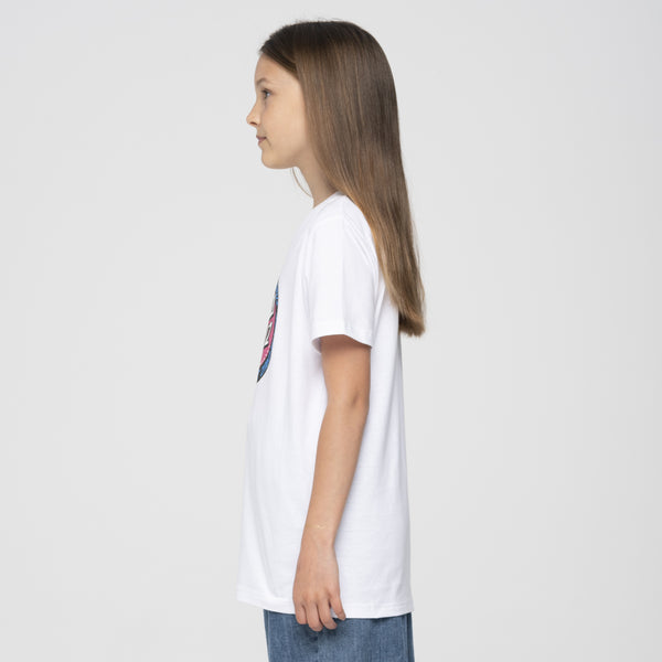 Santa Cruz Youth Outer Ringed Dot T-Shirt White