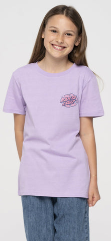Santa Cruz Youth T-Shirt Rigid Screaming Hand Digital Lavender