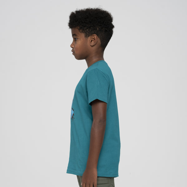 Santa Cruz Youth T-Shirt Screaming Hand Verdigris