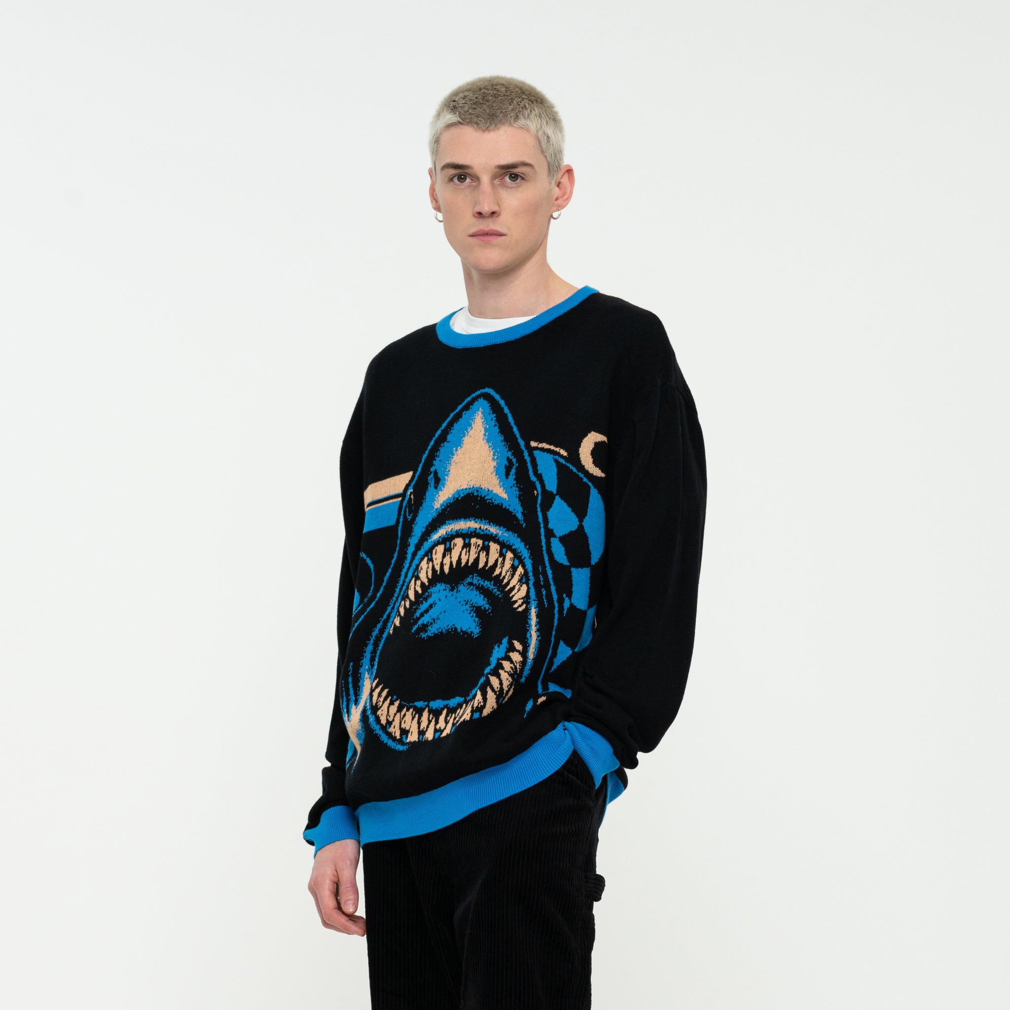 Santa Cruz  Shark Trip Knit Crew Multi Sample 50% OFF