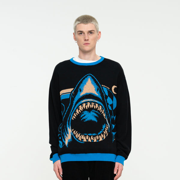 Santa Cruz  Shark Trip Knit Crew Multi Sample 50% OFF