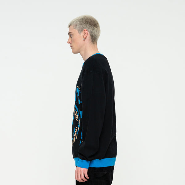 Santa Cruz  Shark Trip Knit Crew Multi Sample 50% OFF