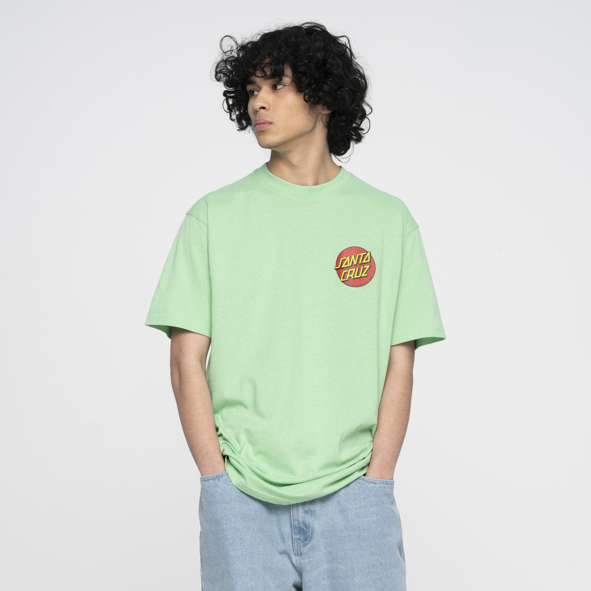 Santa Cruz Classic Dot Chest T-Shirt Apple Mint SCA-TEE-918