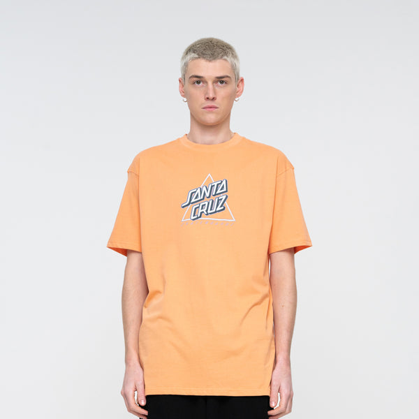 Santa Cruz Lined Not A Dot Front T-Shirt Rust Oxide Sample 50% OFF