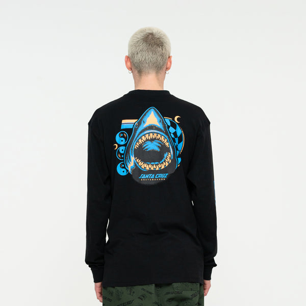 Santa Cruz  Shark Trip L/S T-Shirt Black Sample 50% OFF