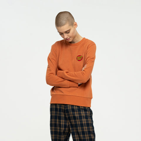 Santa Cruz Classic Dot Chest Emb Crew Butterscotch Small Sample 50% OFF