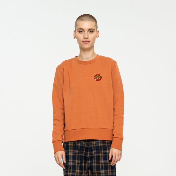 Santa Cruz Classic Dot Chest Emb Crew Butterscotch Small Sample 50% OFF
