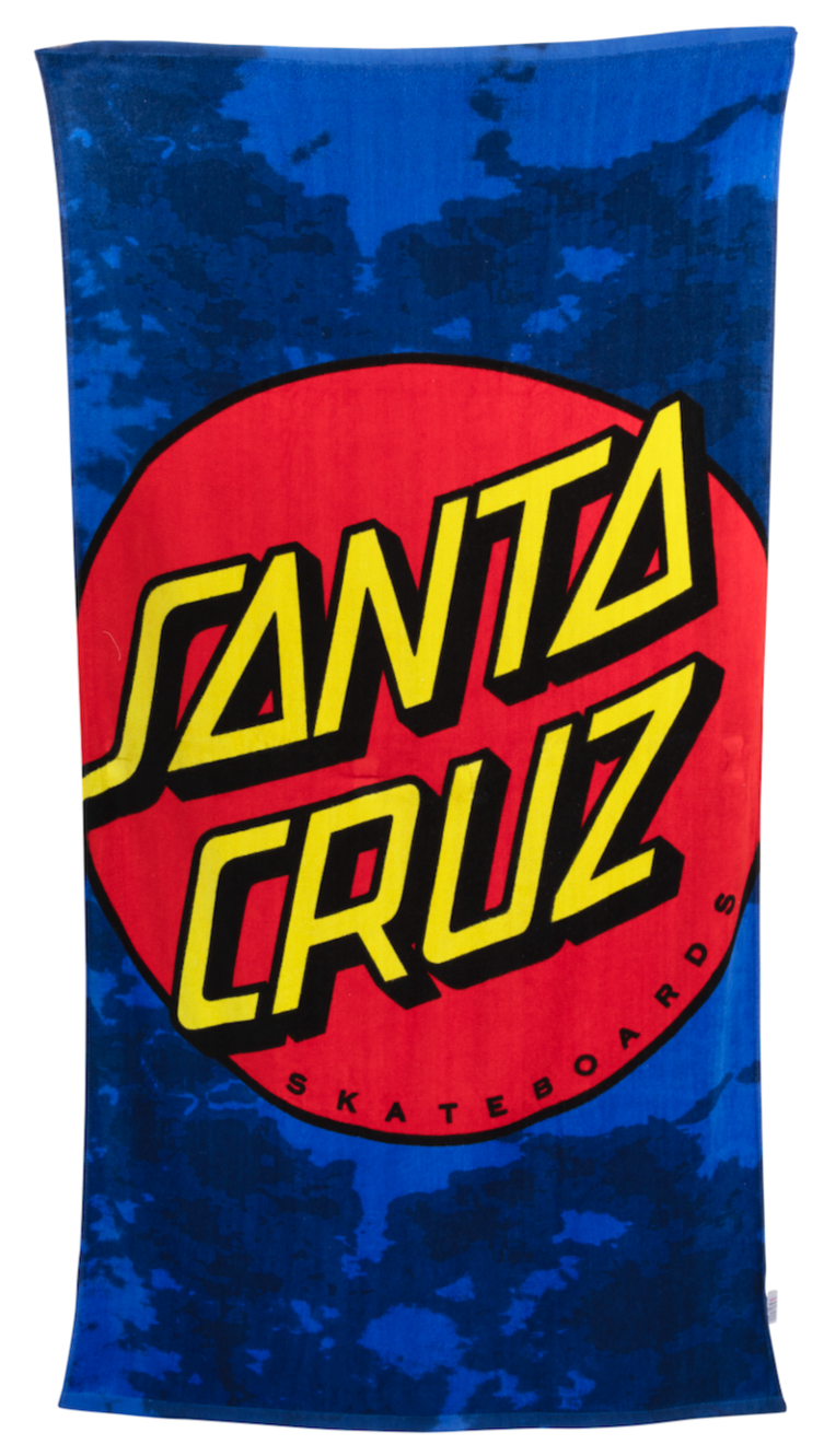 Santa Cruz Crop Dot Beach Towel Royal Cloud Dye