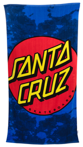 Santa Cruz Crop Dot Beach Towel Royal Cloud Dye