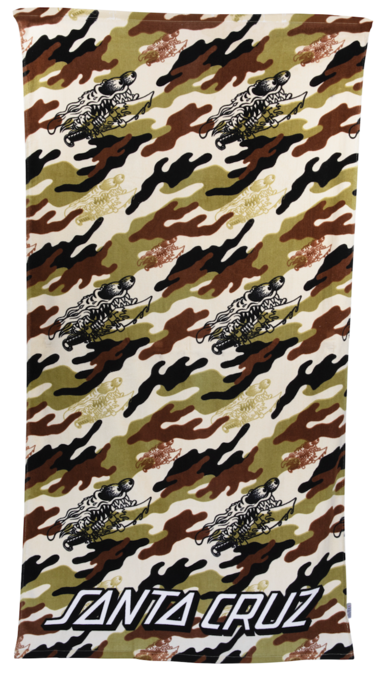 Santa Cruz Slasher Camo Beach Towel Slasher Camo