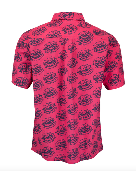 Santa Cruz Broken Dot Short Sleeved Shirt Hot Pink