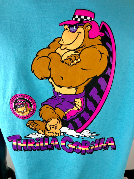 Thrilla Krew Standing Thrilla Men T-shirt Pacific Blue