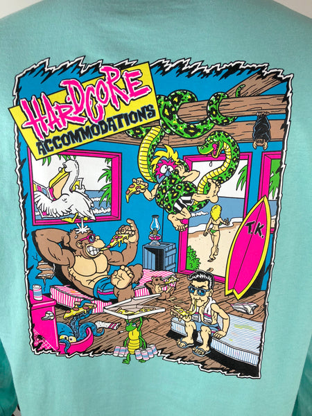 Thrilla Krew Hardcore Accommodations Men LS T-shirt Celadon