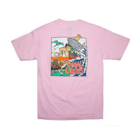 Thrilla Krew Primal Urges Surf Men T-shirt Pink