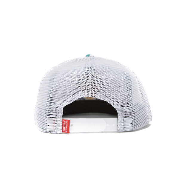 Thrilla Krew Dot Logo Trucker Snapback Cap Floral Teal