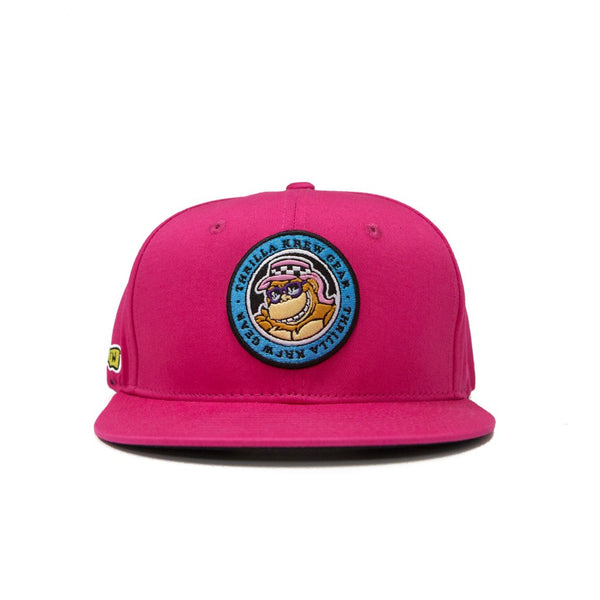 Thrilla Krew Dot Logo Snapback Cap Fuchsia
