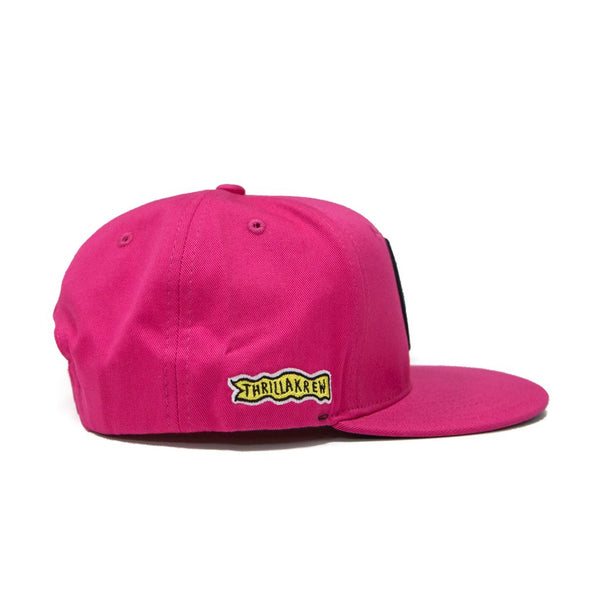 Thrilla Krew Dot Logo Snapback Cap Fuchsia