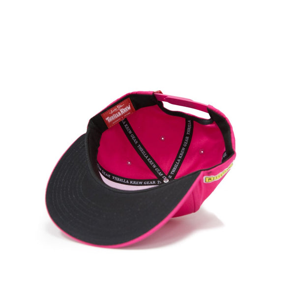 Thrilla Krew Dot Logo Snapback Cap Fuchsia