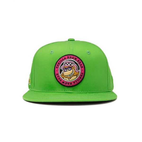 Thrilla Krew Dot Logo Snapback Cap Lime Green