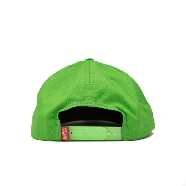 Thrilla Krew Dot Logo Snapback Cap Lime Green