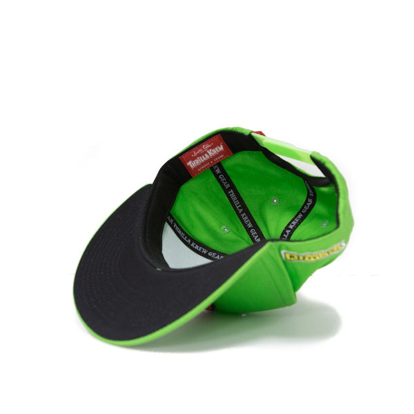 Thrilla Krew Dot Logo Snapback Cap Lime Green