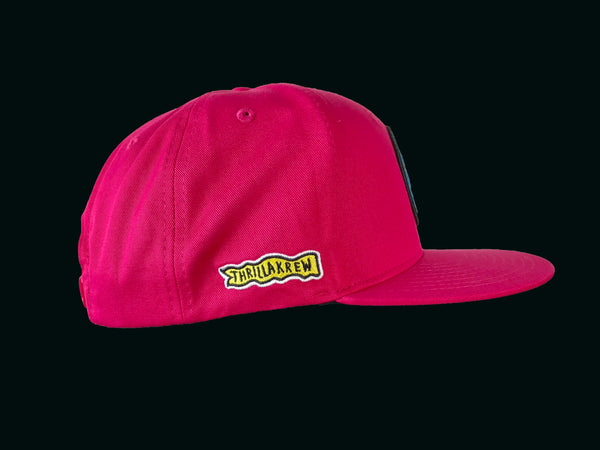 Thrilla Krew Dot Logo Snapback Cap Fuchsia