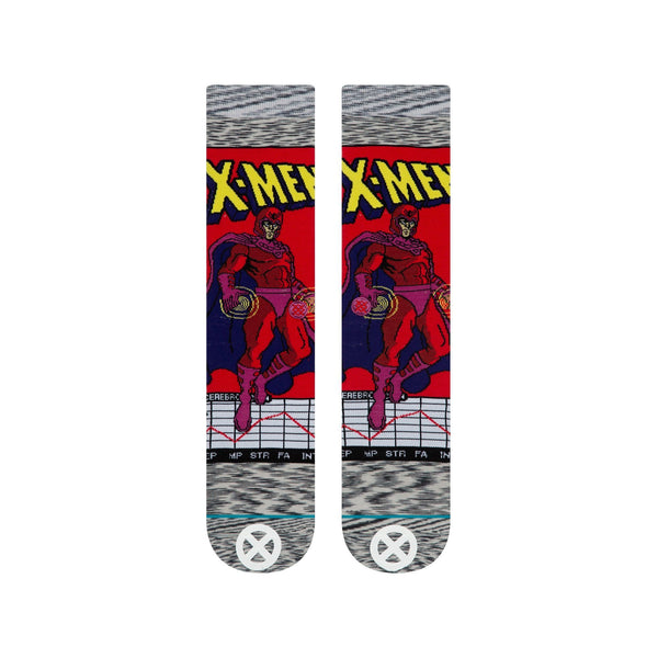 Stance Marvel Magneto Comic Socks U545D19MAG-GRY-Small