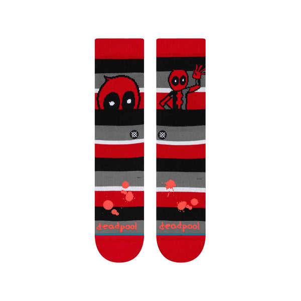 Stance Deadpool Stripe Socks U558C19DEA-RED Small