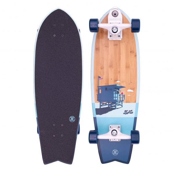 Z-Flex Surfskate Bamboo Fish 31" Blue  ZFX-COM-0105