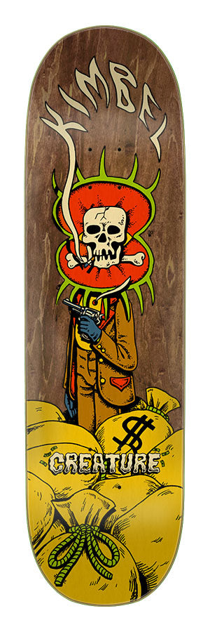 Creature Skateboard Deck Kimbel Heist 9in x 33in CRE-SKD-2371