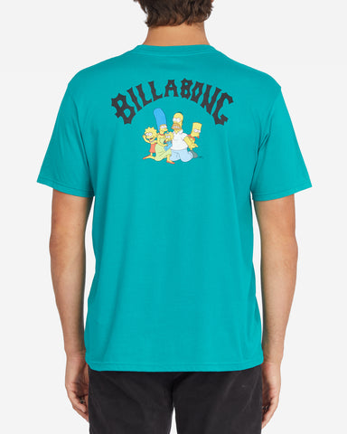 Billabong x Simpsons Family T-shirt Teal A1SS35