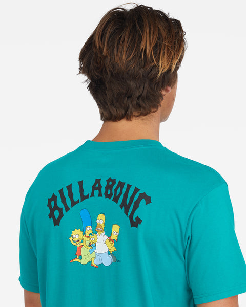 Billabong x Simpsons Family T-shirt Teal A1SS35