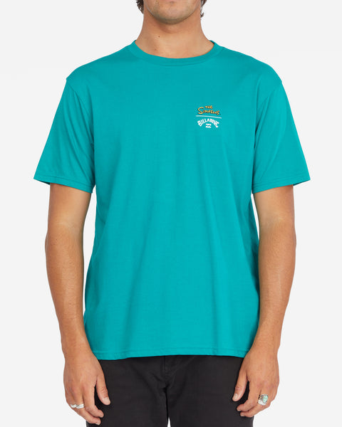 Billabong x Simpsons Family T-shirt Teal A1SS35