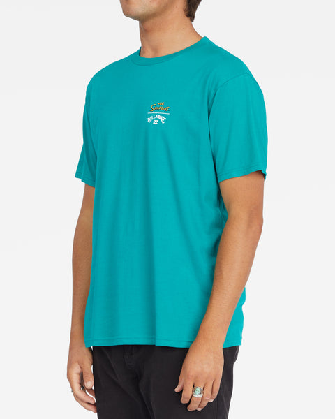 Billabong x Simpsons Family T-shirt Teal A1SS35