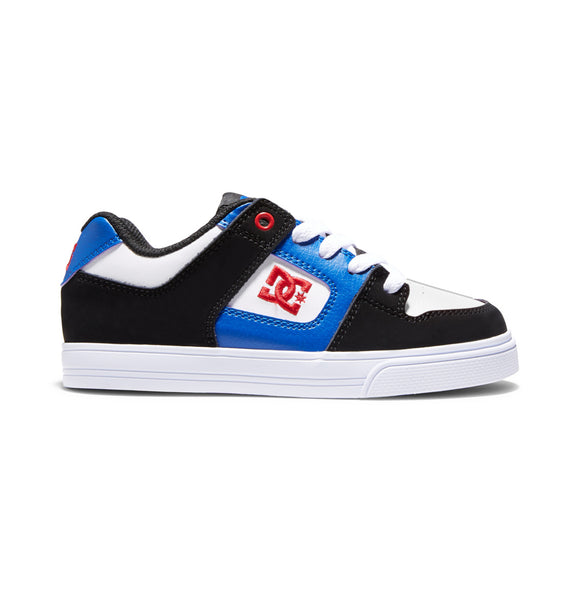 DC Shoes Pure Kid's Shoes Black/Royal/Athletic Red ADBS300267