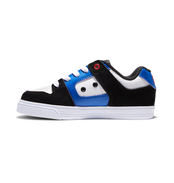 DC Shoes Pure Kid's Shoes Black/Royal/Athletic Red ADBS300267