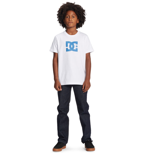 DC Star Fill Kids Short Sleeve T-Shirt Blue Logo