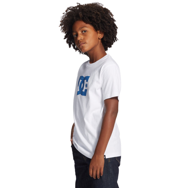 DC Star Fill Kids Short Sleeve T-Shirt Blue Logo