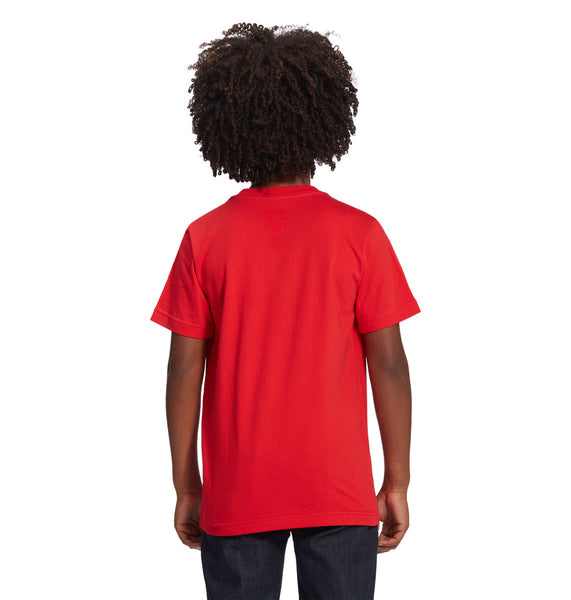 DC Star Pilot Short Sleeve T-Shirt Kids Red ADBZT03178