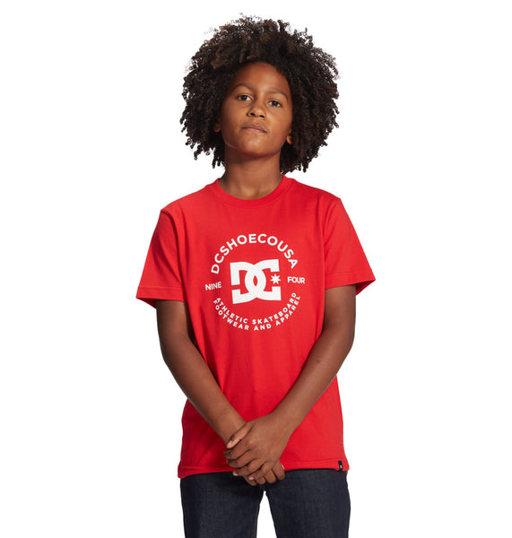 DC Star Pilot Short Sleeve T-Shirt Kids Red ADBZT03178