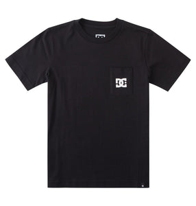 DC Star Pocket Kids Short Sleeve T-Shirt Black ADBZT03180