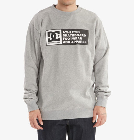 DC DENSITY Zone Mens Crew Heather Grey ADYSF03069-KNFH