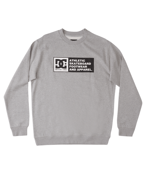 DC DENSITY Zone Mens Crew Heather Grey ADYSF03069-KNFH